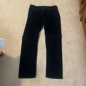Men’s Banana Republic corduroy pants Navy Blue size 33x32. Pima cotton